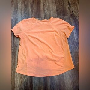 lululemon athletica Vibrant Orange Short Sleeve Top women’s size 8 no size tag